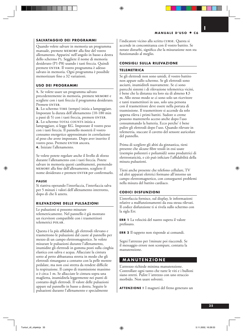 Tunturi C6 User Manual | Page 35 / 60