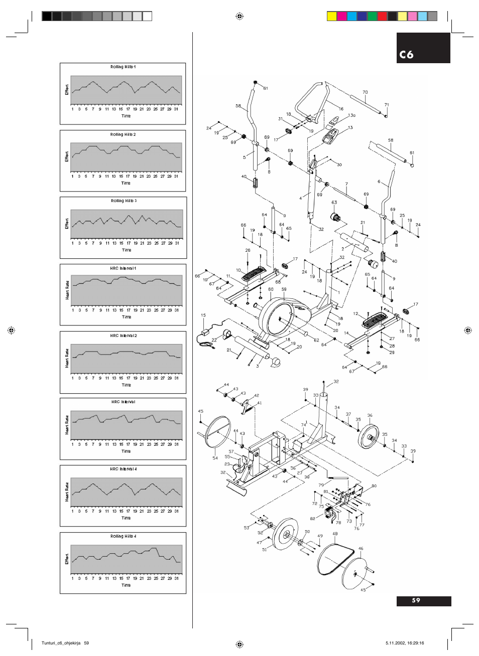 Tunturi C6 User Manual | Page 59 / 60