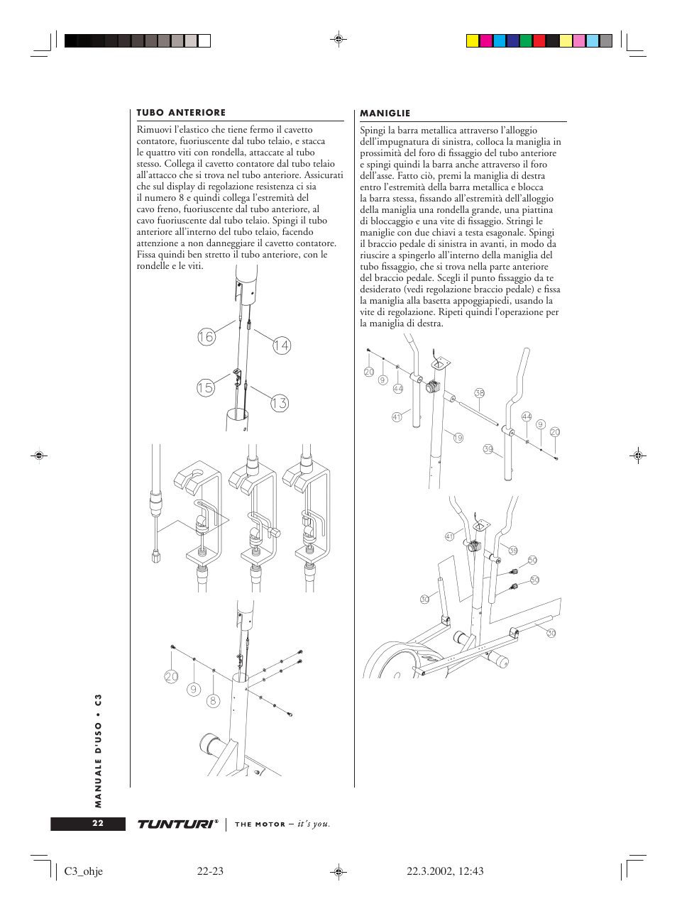 Tunturi C3 User Manual | Page 22 / 42