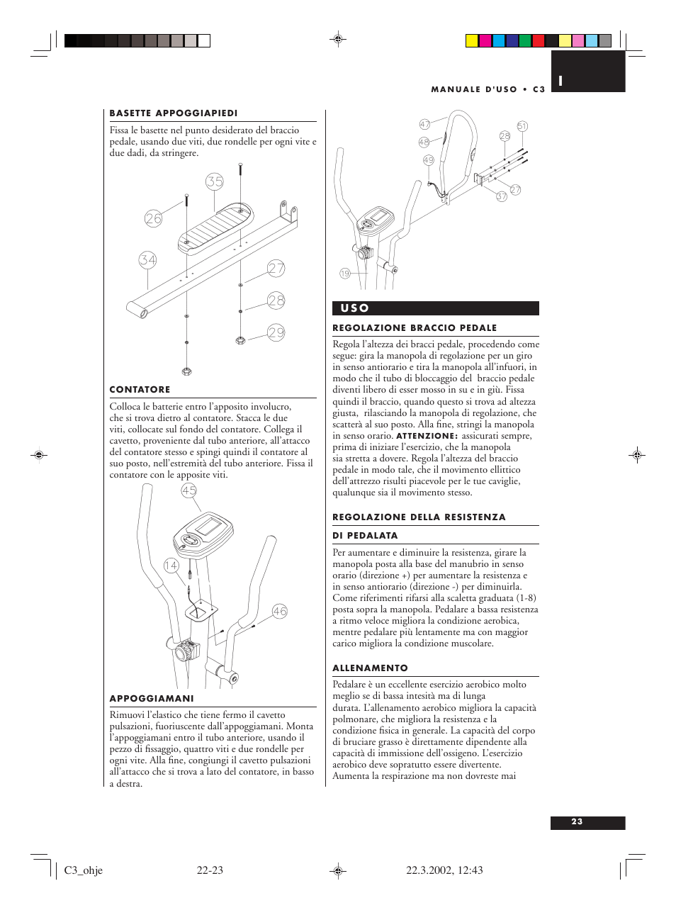 Tunturi C3 User Manual | Page 23 / 42