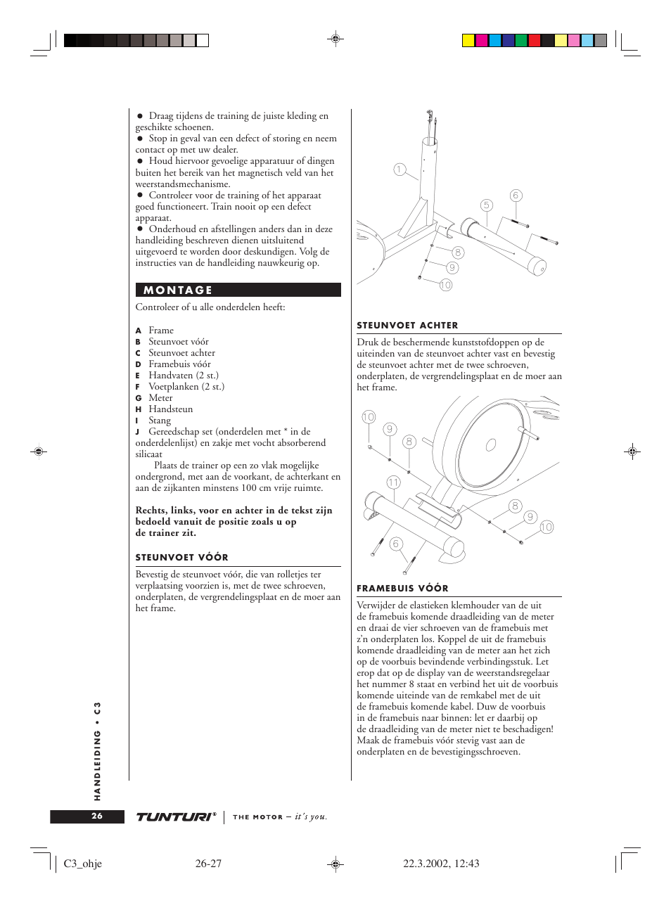 Tunturi C3 User Manual | Page 26 / 42