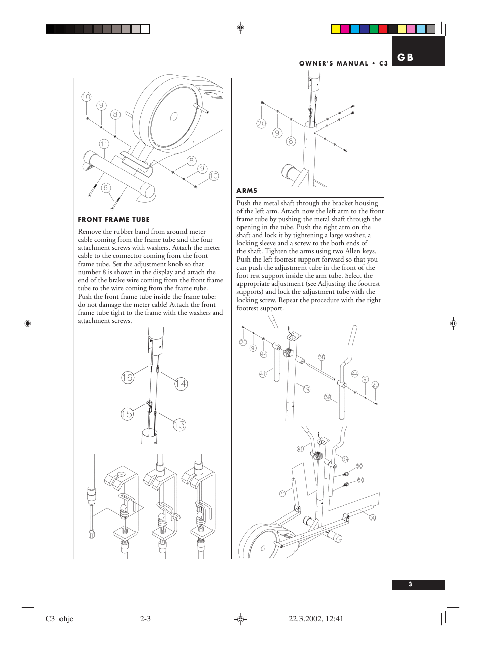 Tunturi C3 User Manual | Page 3 / 42