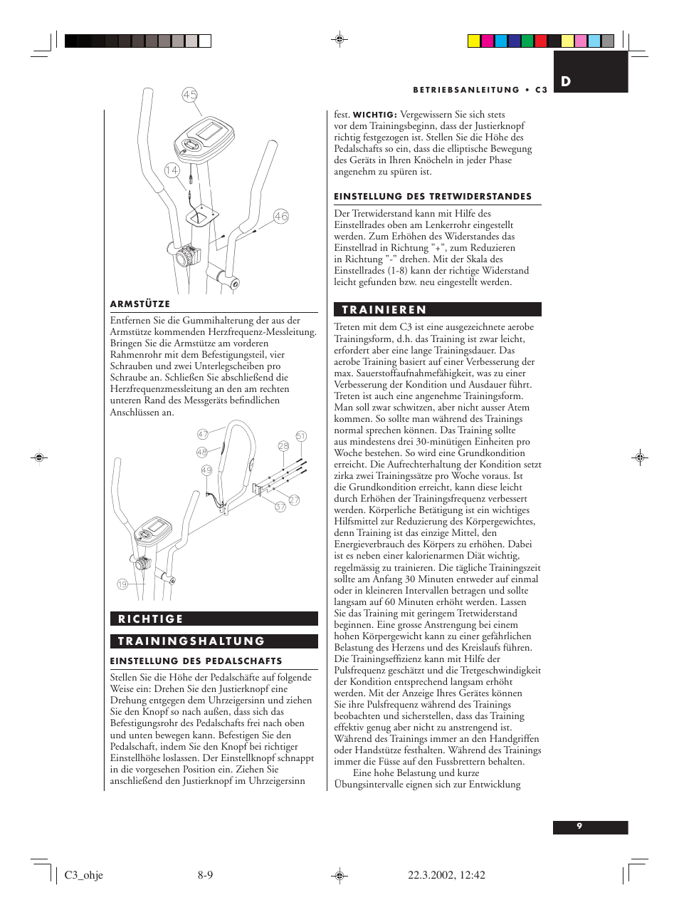 Tunturi C3 User Manual | Page 9 / 42