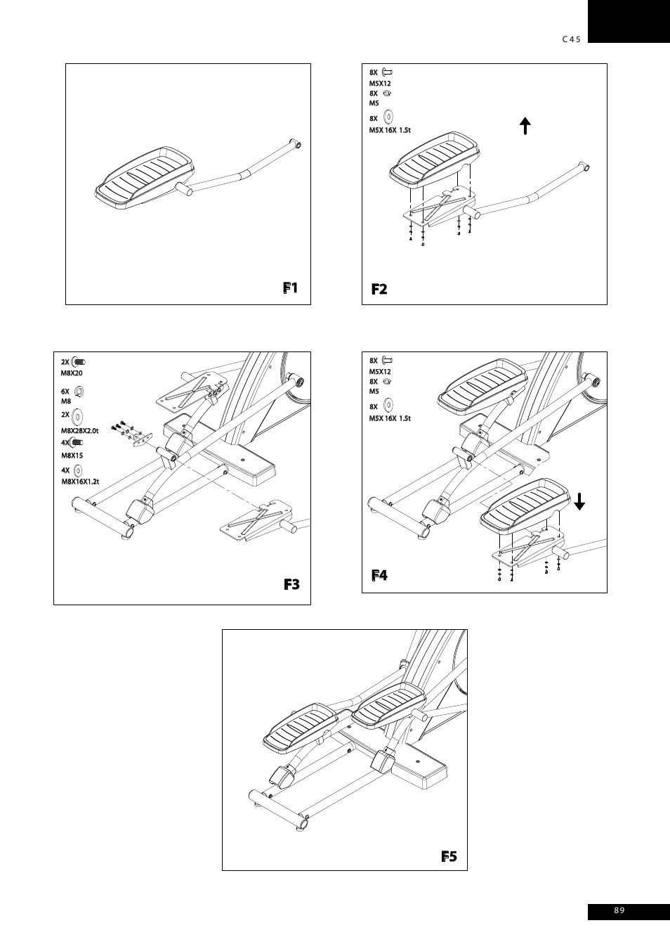 Tunturi C45 User Manual | Page 89 / 96