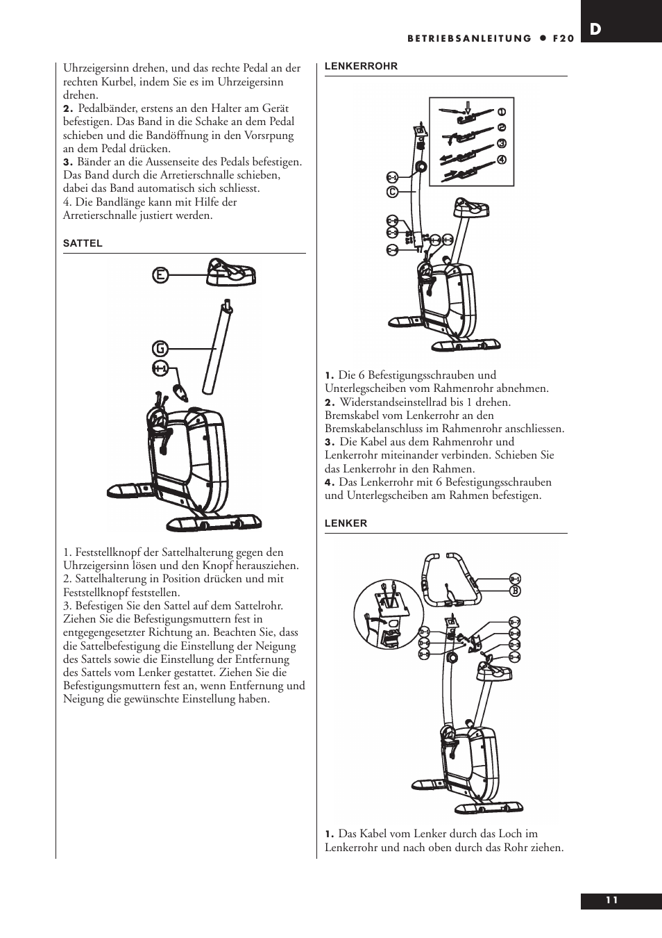 Tunturi F20 User Manual | Page 11 / 61