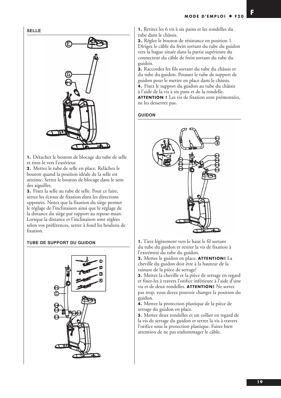 Tunturi F20 User Manual | Page 19 / 61