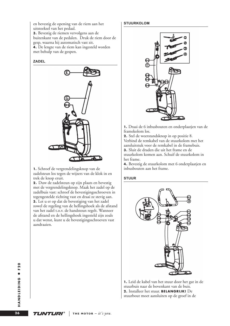 Tunturi F20 User Manual | Page 26 / 61