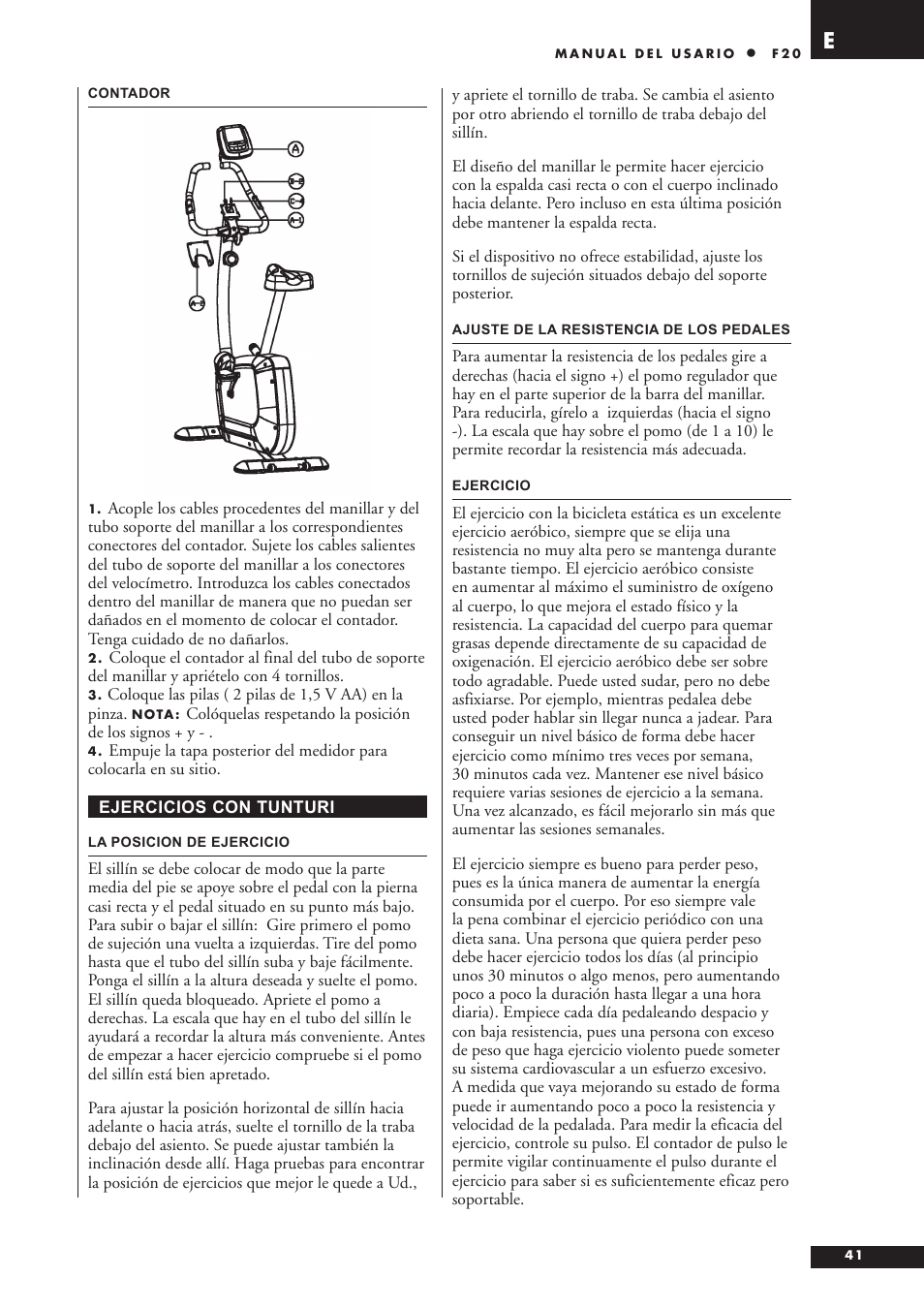 Tunturi F20 User Manual | Page 41 / 61