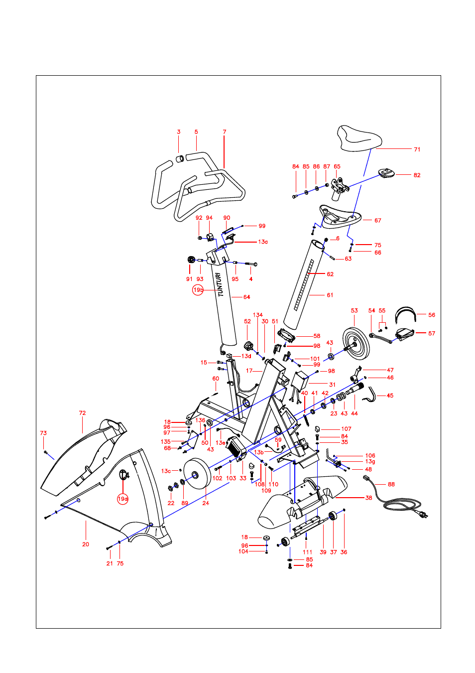 Tunturi Ergometer T6 User Manual | Page 13 / 16