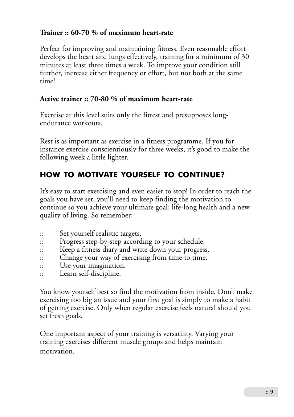 Tunturi Ergometer T6 User Manual | Page 9 / 16