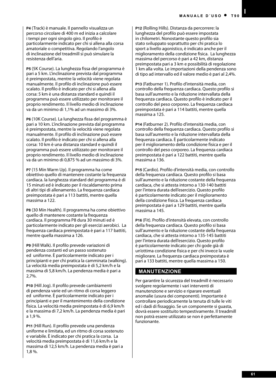 Tunturi T90 Rehab User Manual | Page 61 / 104