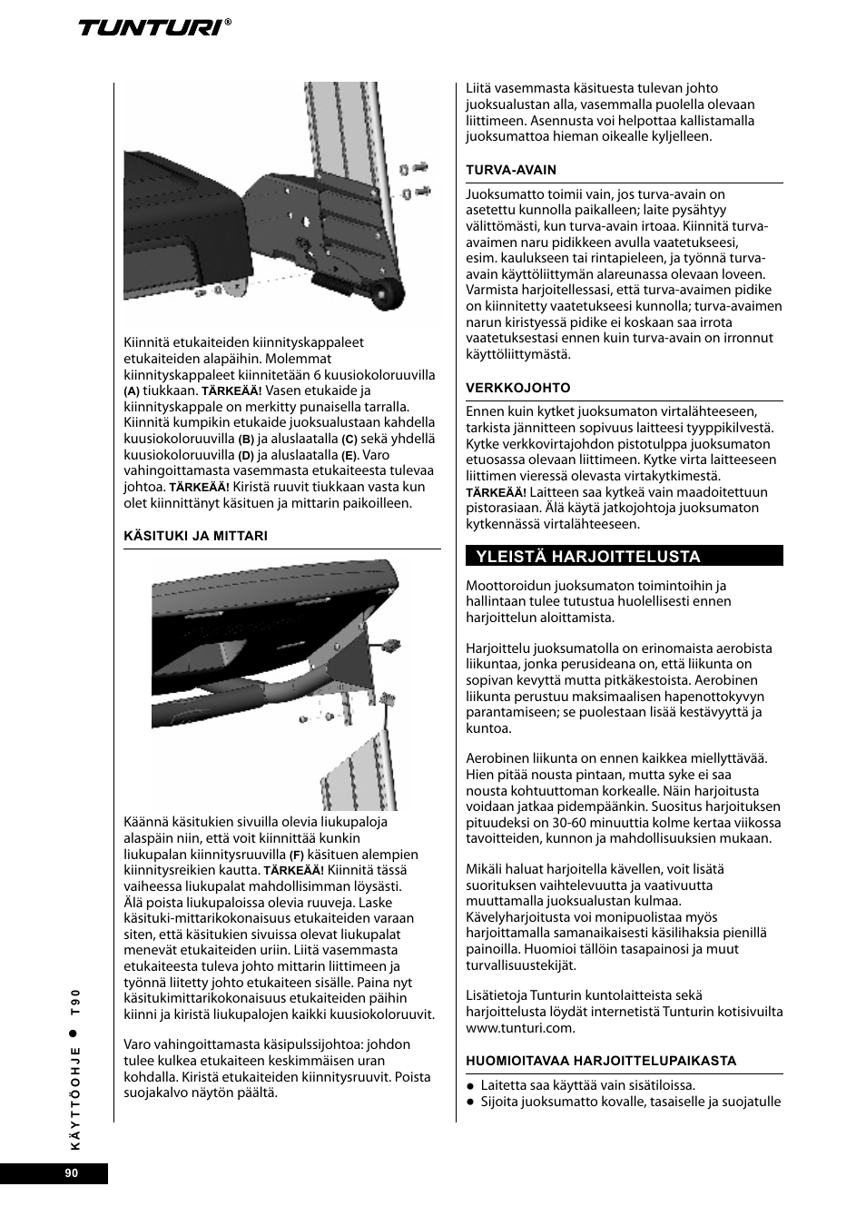 Tunturi T90 Rehab User Manual | Page 90 / 104