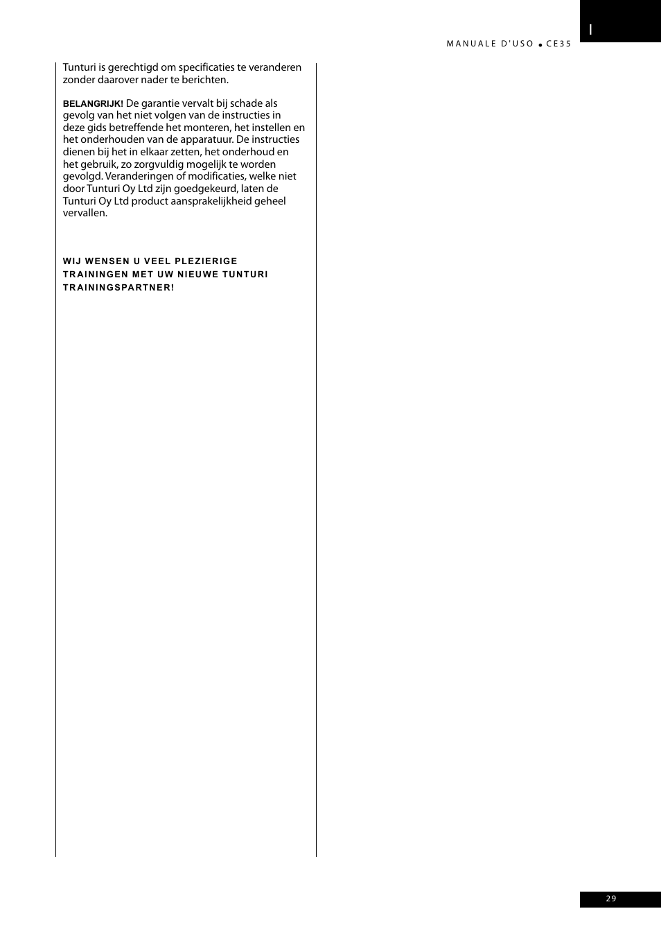 Tunturi CE35 User Manual | Page 29 / 66