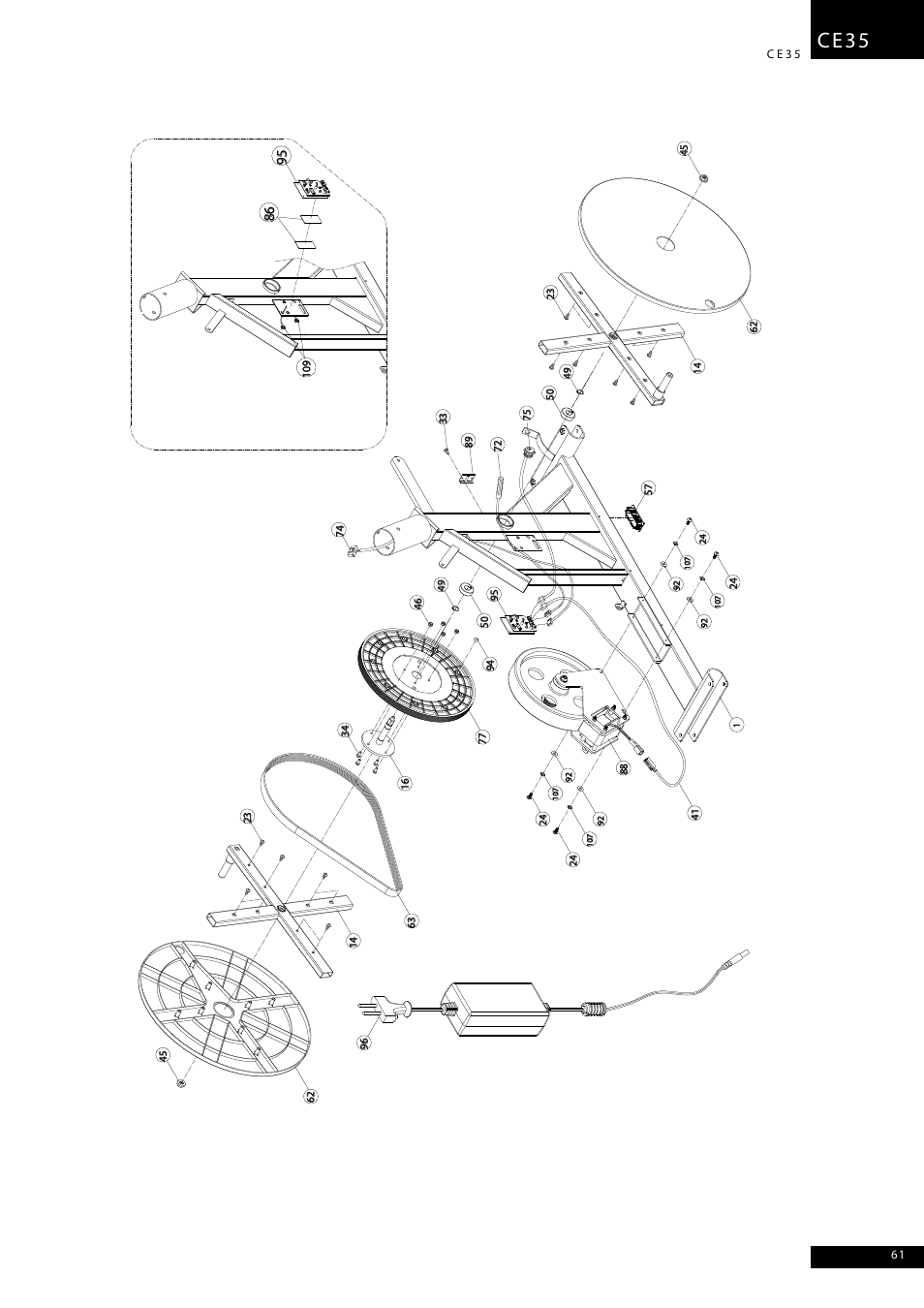 Ce35 | Tunturi CE35 User Manual | Page 61 / 66