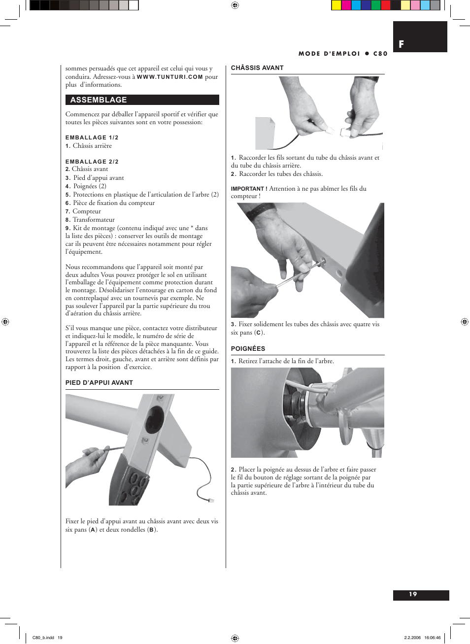 Tunturi C80 User Manual | Page 19 / 70