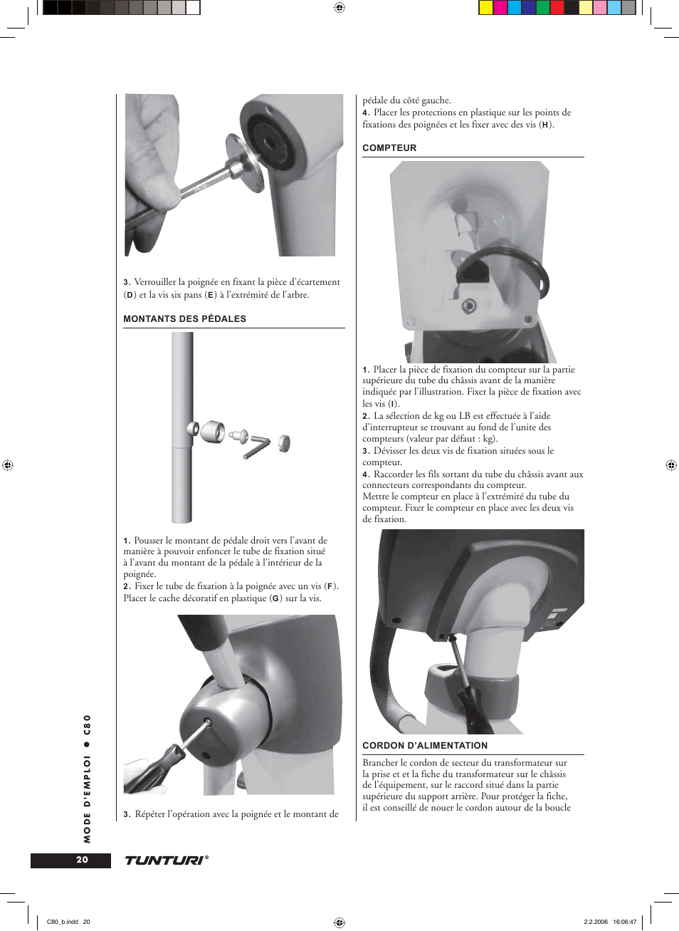 Tunturi C80 User Manual | Page 20 / 70