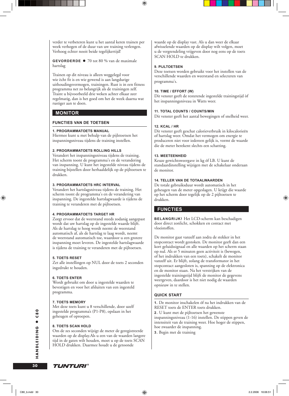 Tunturi C80 User Manual | Page 30 / 70