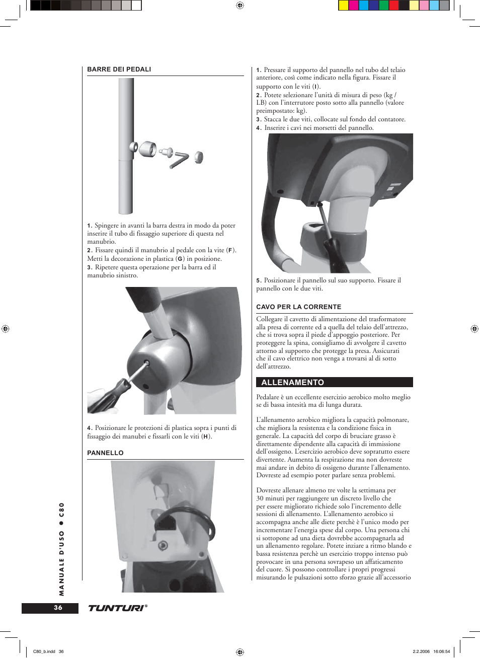 Tunturi C80 User Manual | Page 36 / 70
