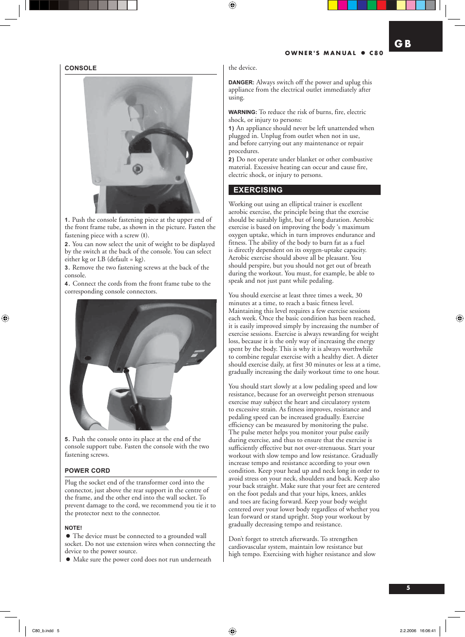 Tunturi C80 User Manual | Page 5 / 70