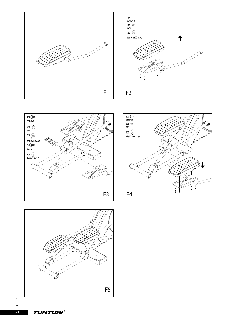 Tunturi CF35 User Manual | Page 54 / 60