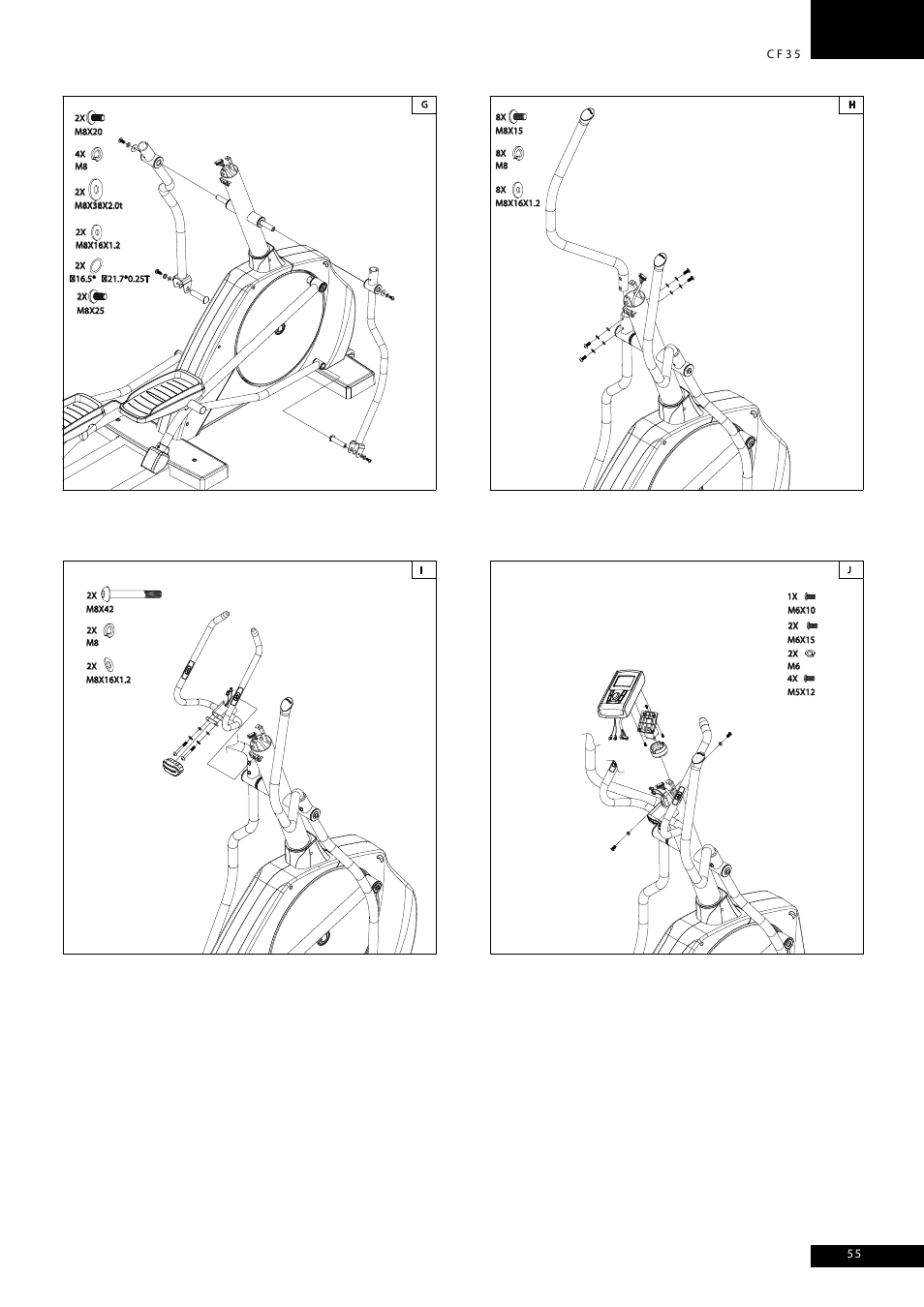 Tunturi CF35 User Manual | Page 55 / 60