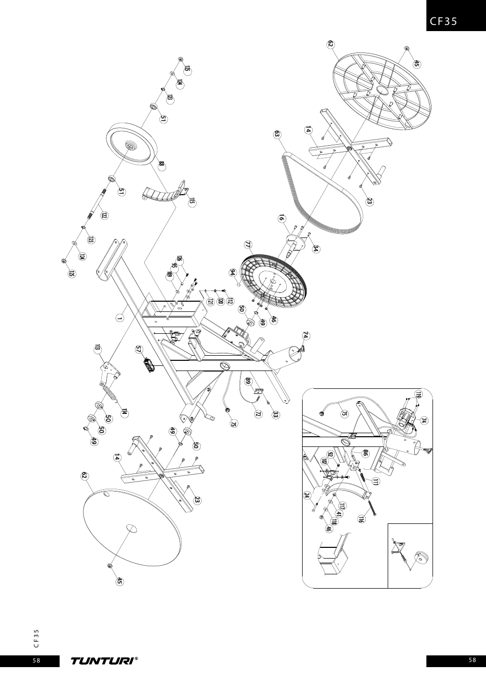 Cf35 | Tunturi CF35 User Manual | Page 58 / 60
