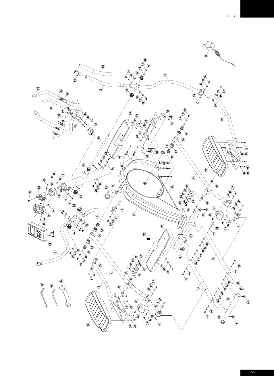 Cf35 | Tunturi CF35 User Manual | Page 59 / 60