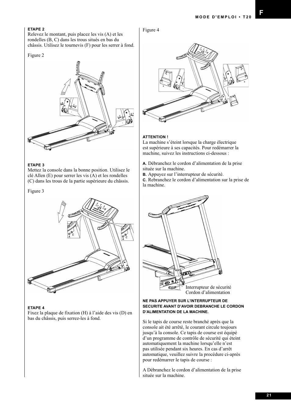 Tunturi T20 User Manual | Page 21 / 76