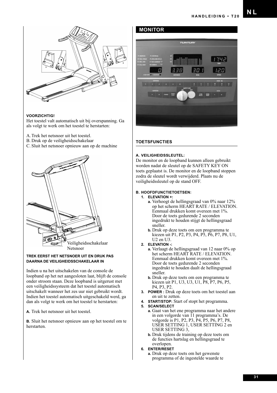 Tunturi T20 User Manual | Page 31 / 76