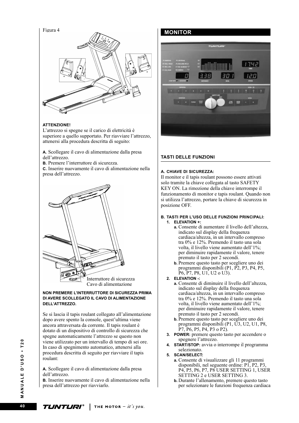 Tunturi T20 User Manual | Page 40 / 76