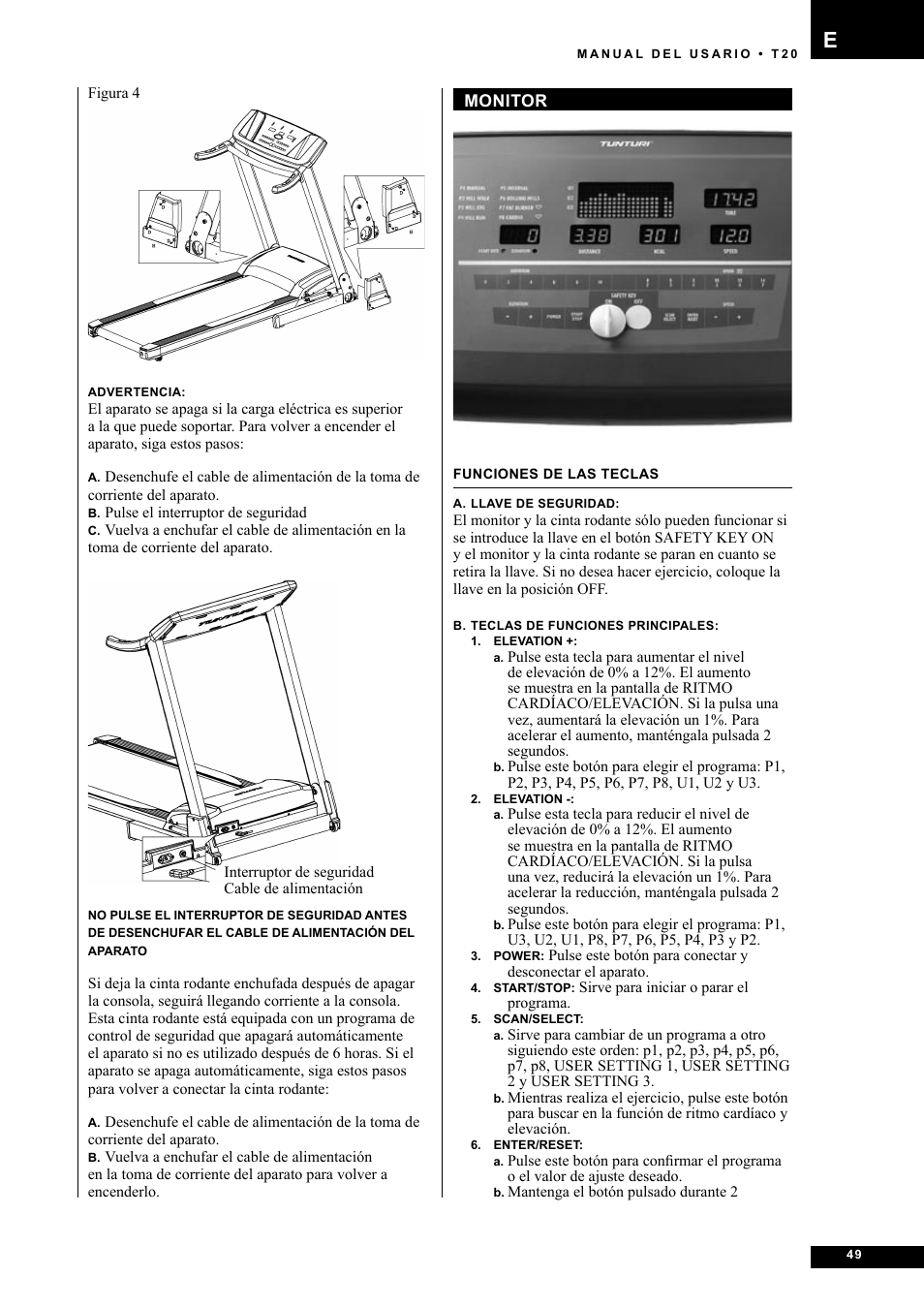 Tunturi T20 User Manual | Page 49 / 76