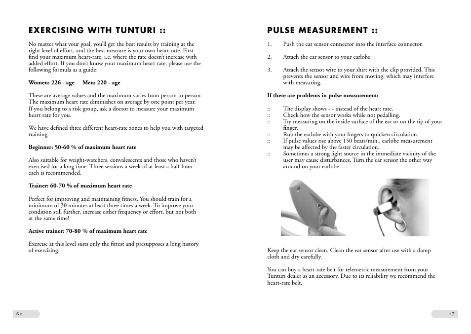 Tunturi E 5 User Manual | Page 4 / 11
