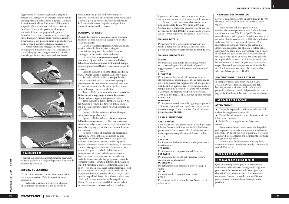 Tunturi R 78O User Manual | Page 11 / 24