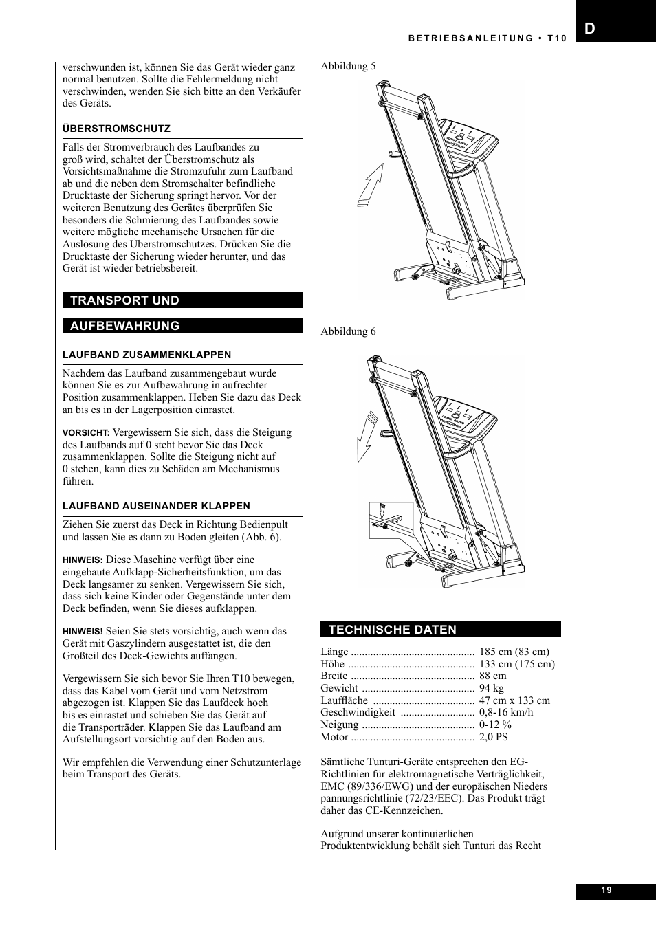 Tunturi Competence T10 User Manual | Page 19 / 84