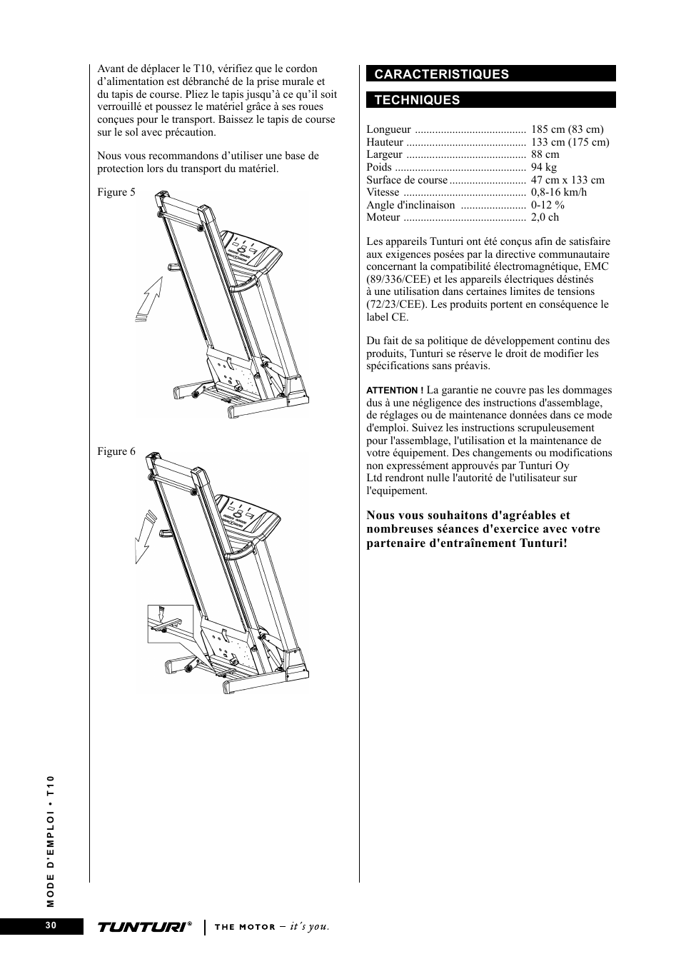 Tunturi Competence T10 User Manual | Page 30 / 84