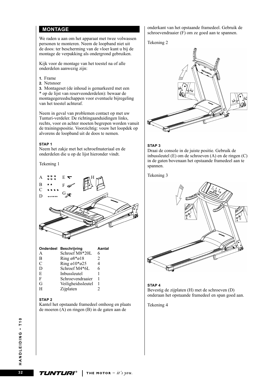 Tunturi Competence T10 User Manual | Page 32 / 84