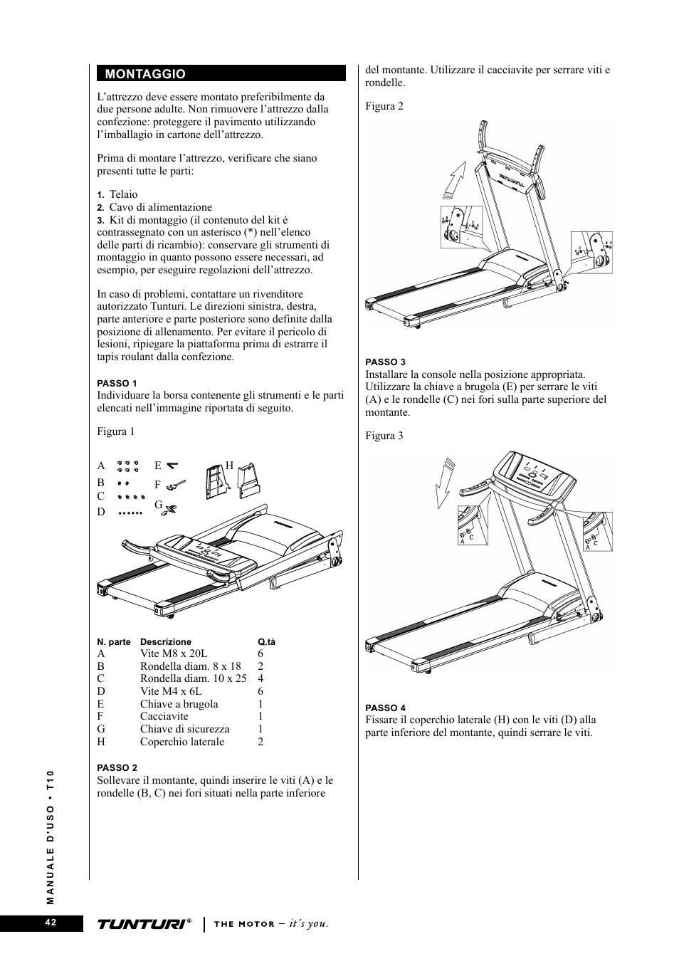 Tunturi Competence T10 User Manual | Page 42 / 84