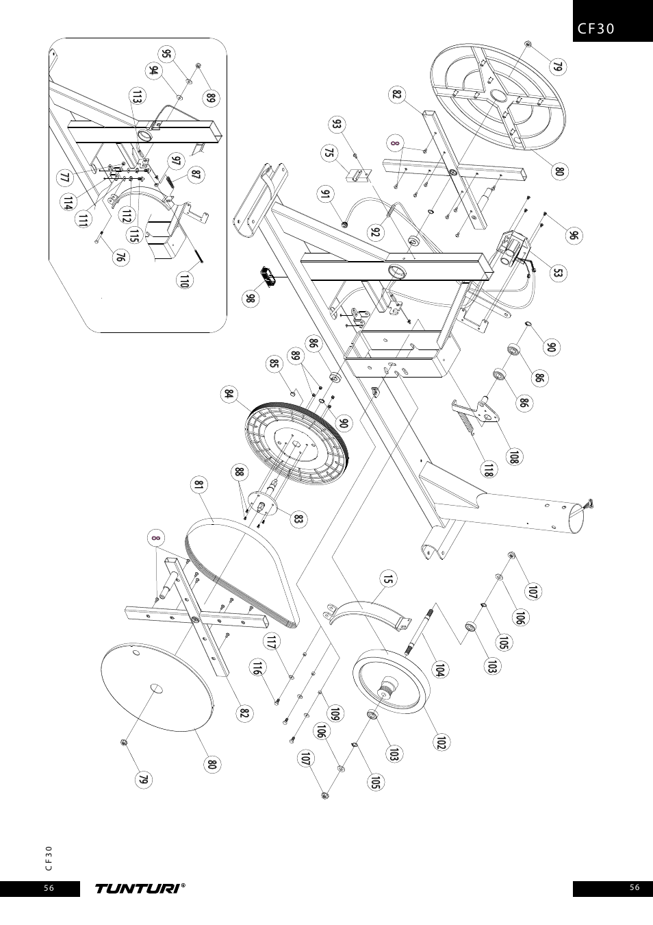 Cf30 | Tunturi CF30 User Manual | Page 56 / 60