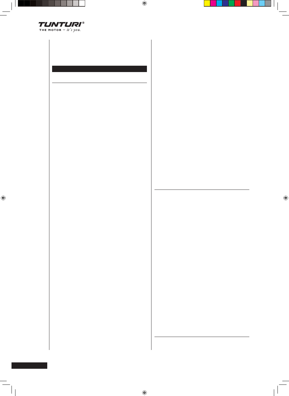 Tunturi T60F User Manual | Page 30 / 102