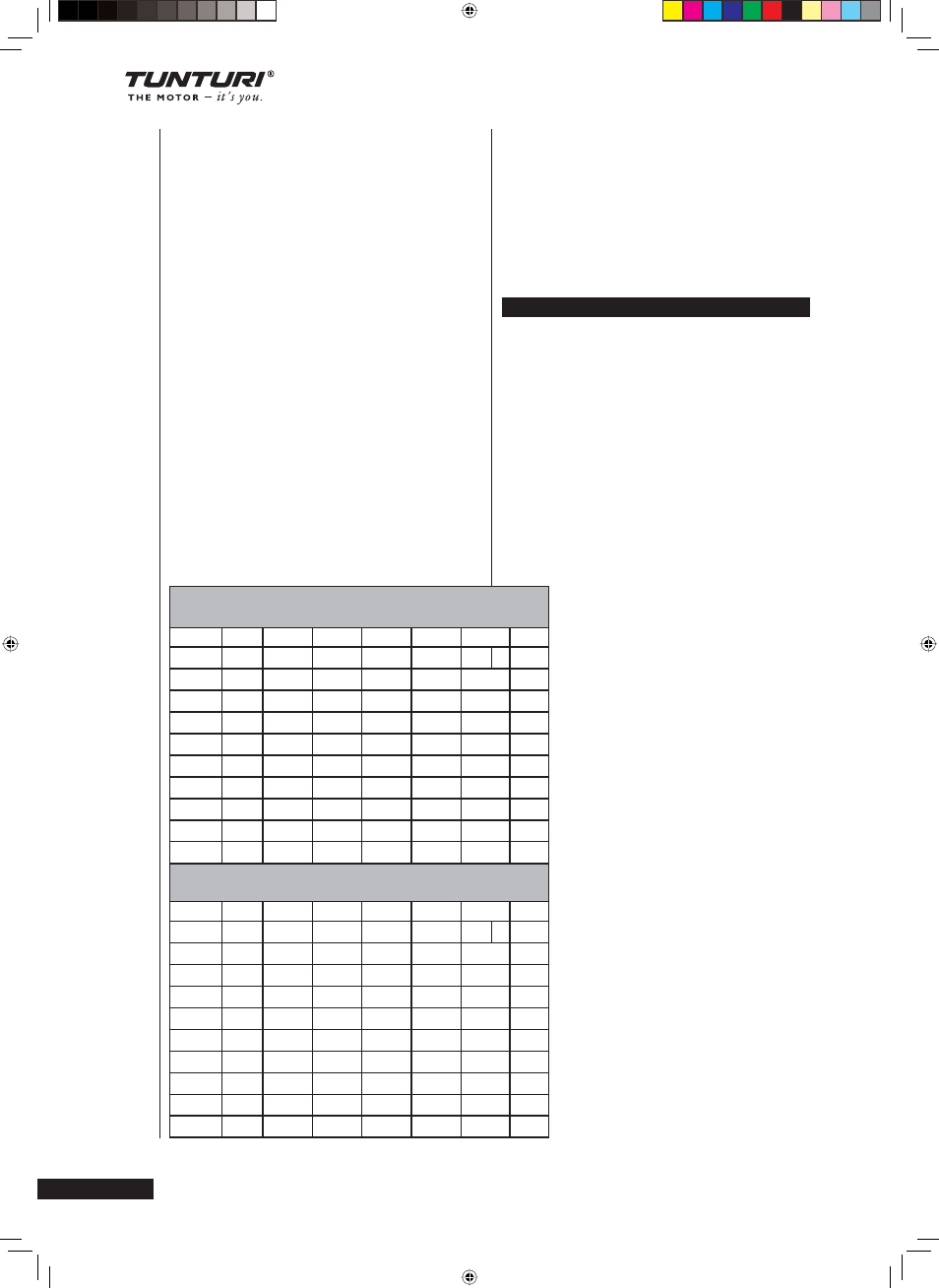 Tunturi T60F User Manual | Page 34 / 102