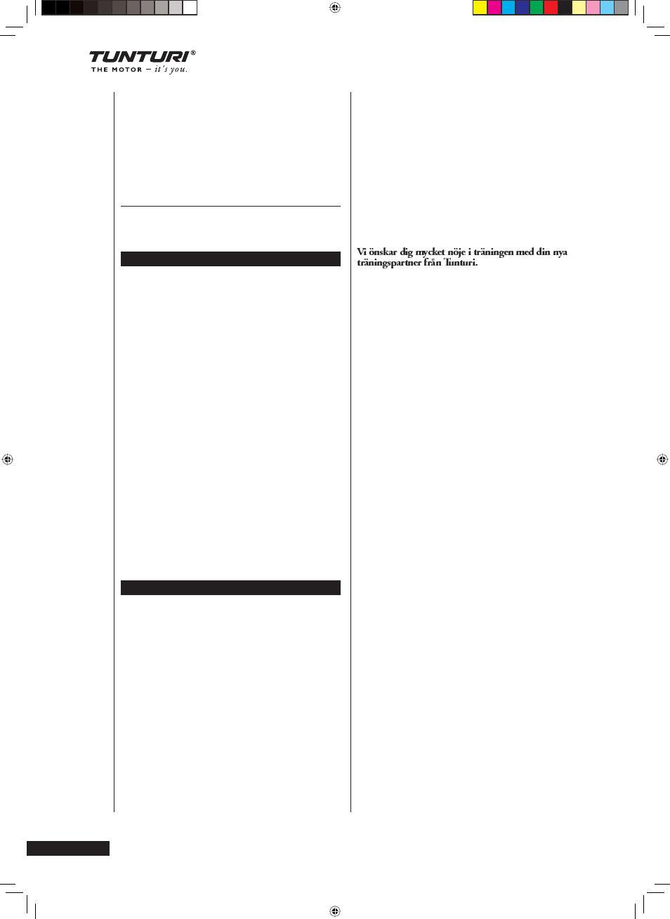 Tunturi T60F User Manual | Page 86 / 102