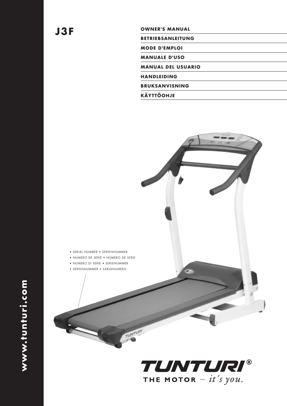 Tunturi J3F User Manual | 48 pages