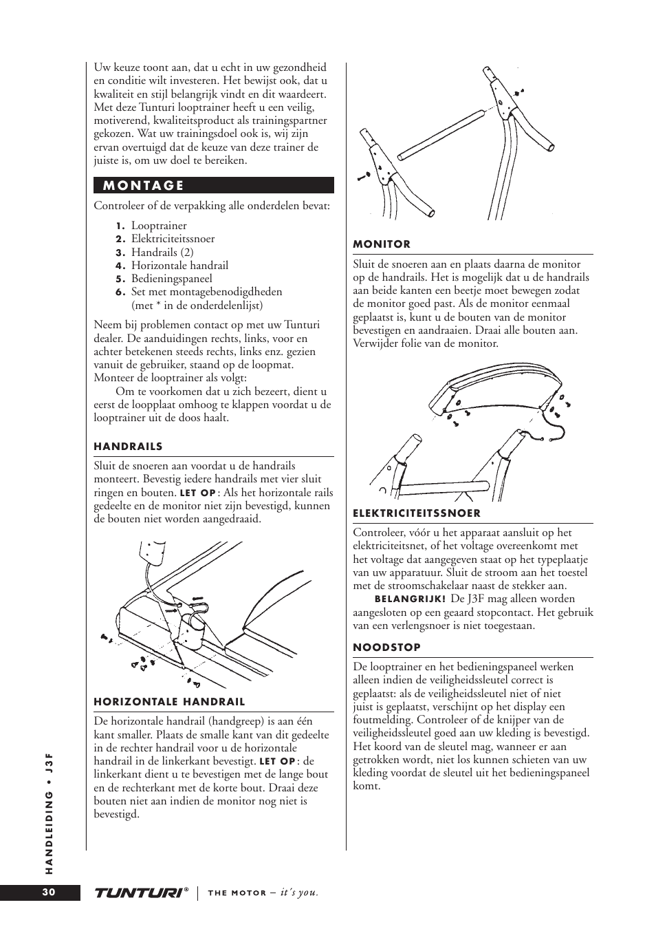 Tunturi J3F User Manual | Page 30 / 48