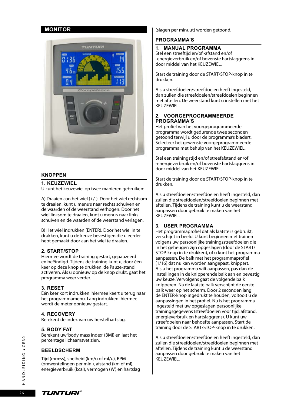 Tunturi CE30 User Manual | Page 26 / 60