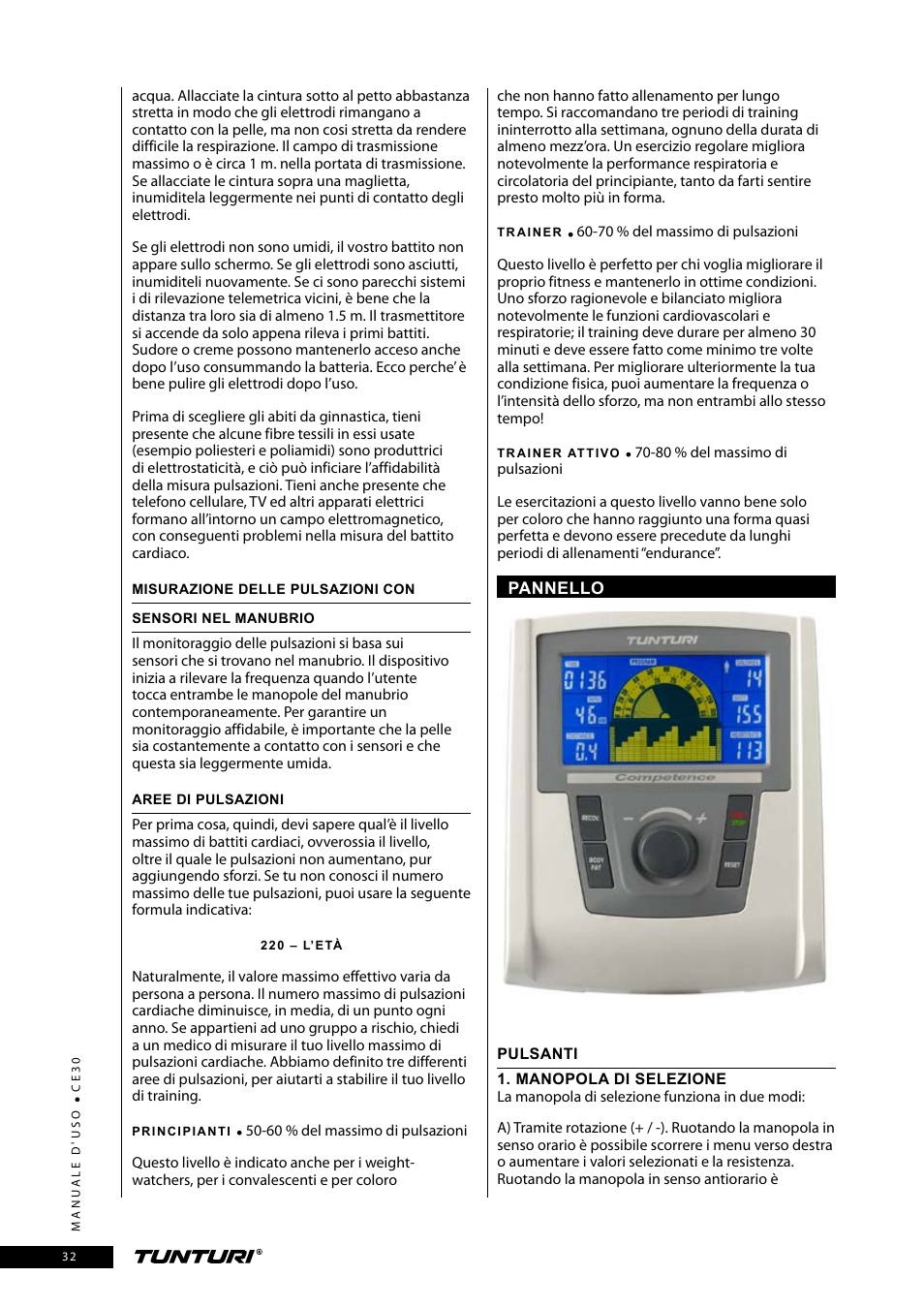 Tunturi CE30 User Manual | Page 32 / 60