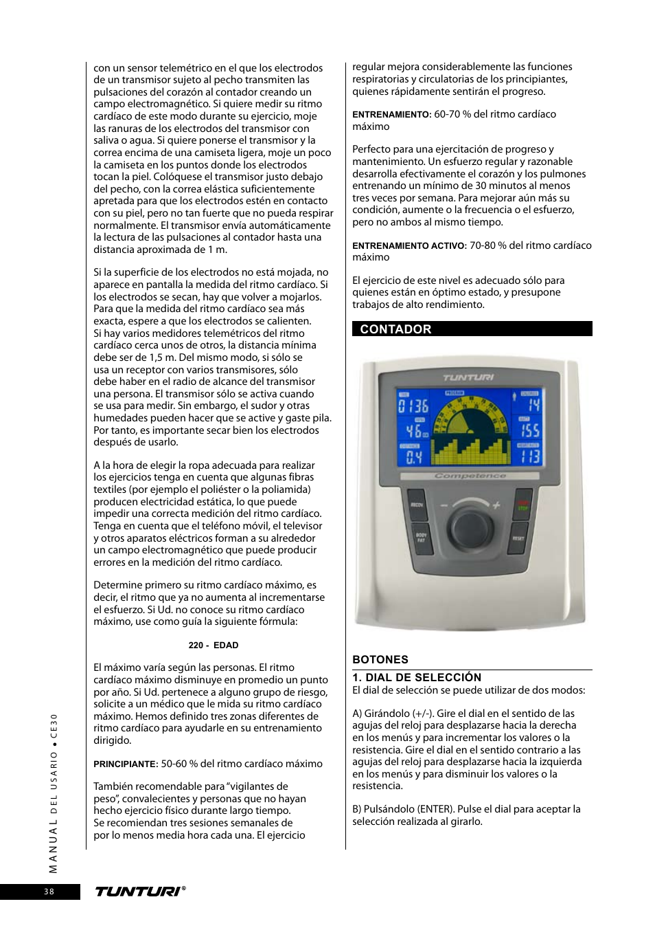 Tunturi CE30 User Manual | Page 38 / 60