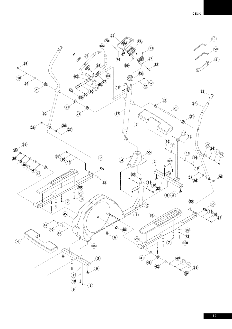 Tunturi CE30 User Manual | Page 59 / 60