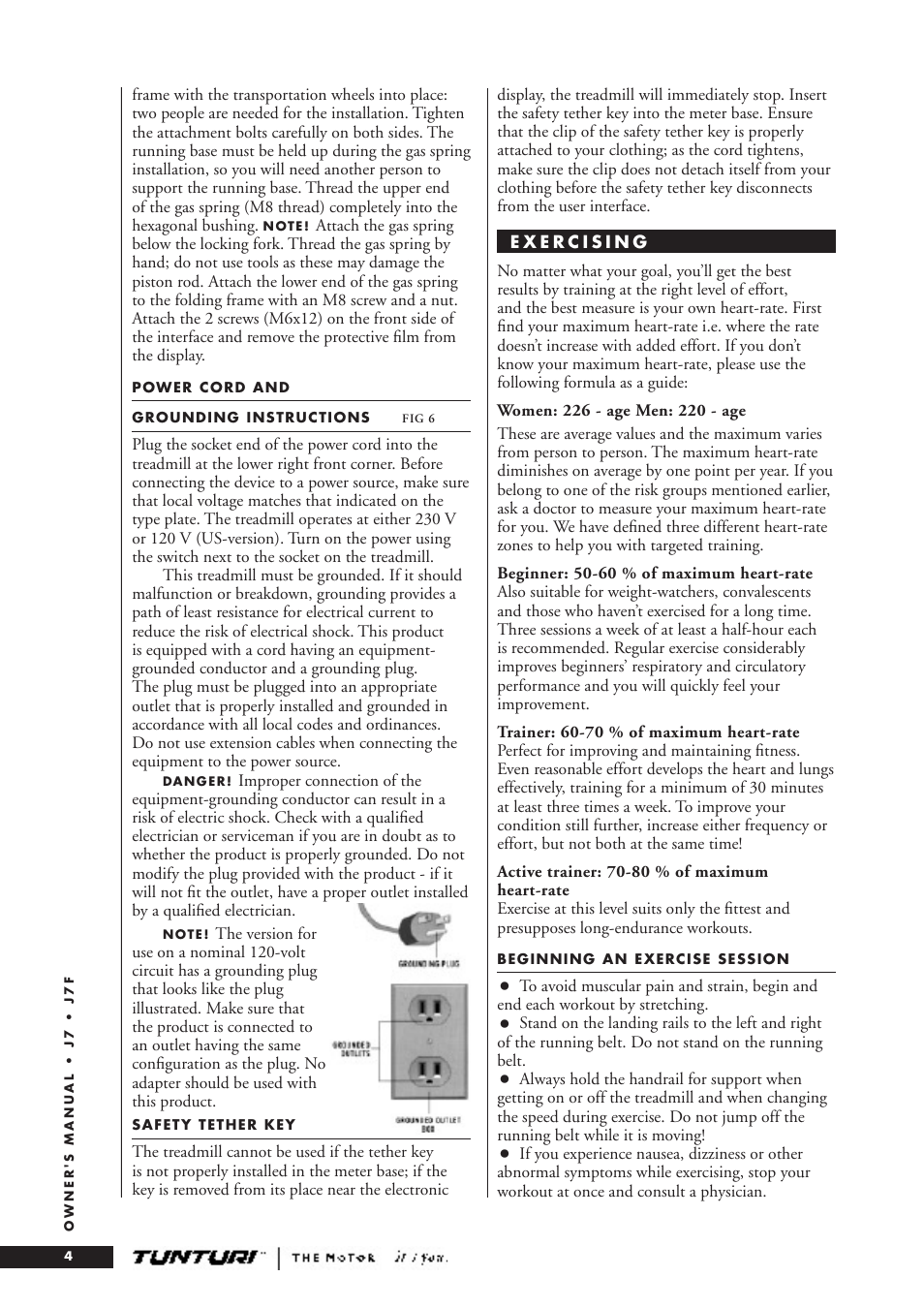 Tunturi J7 User Manual | Page 4 / 14