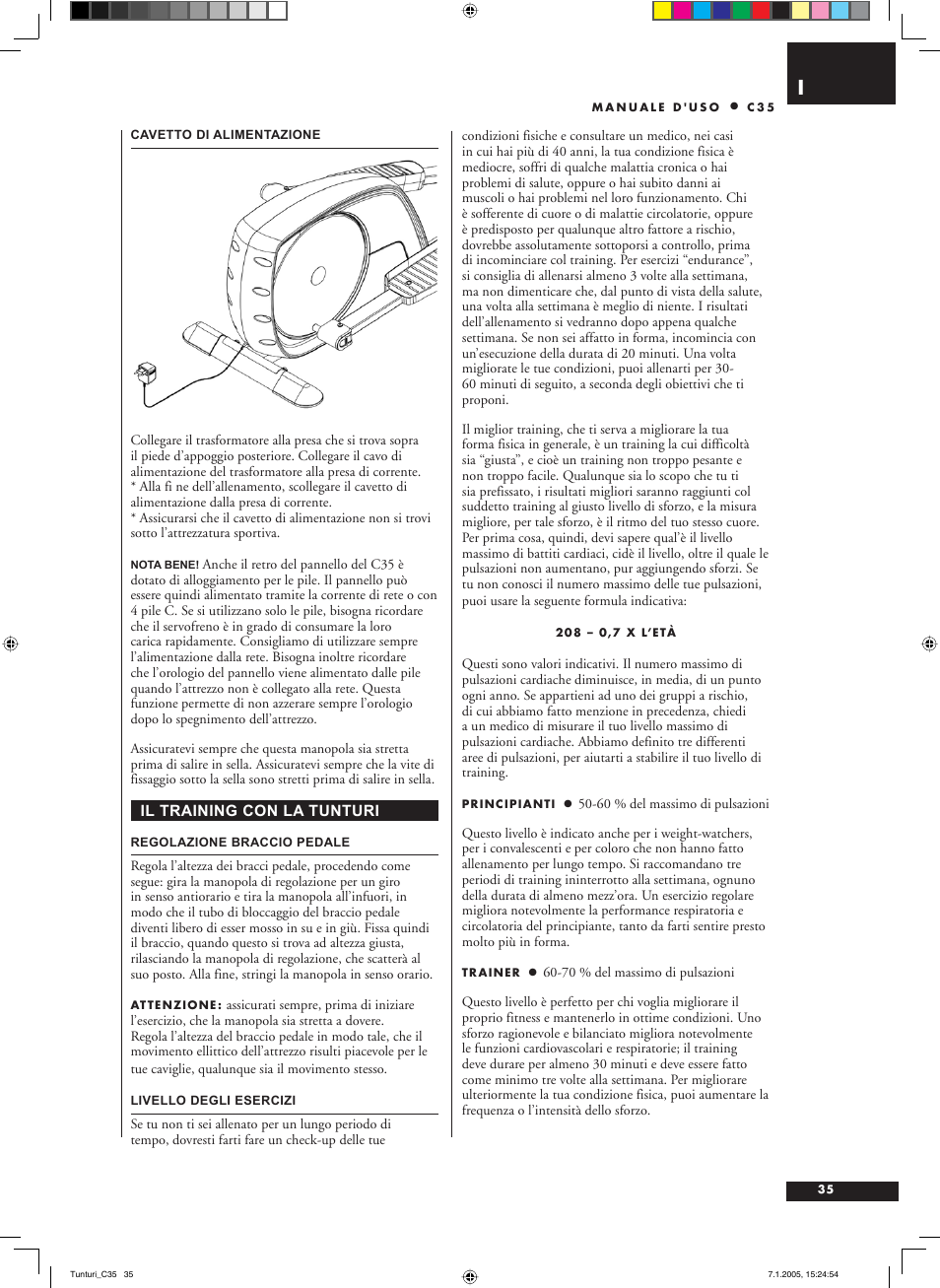 Tunturi C35 User Manual | Page 35 / 68