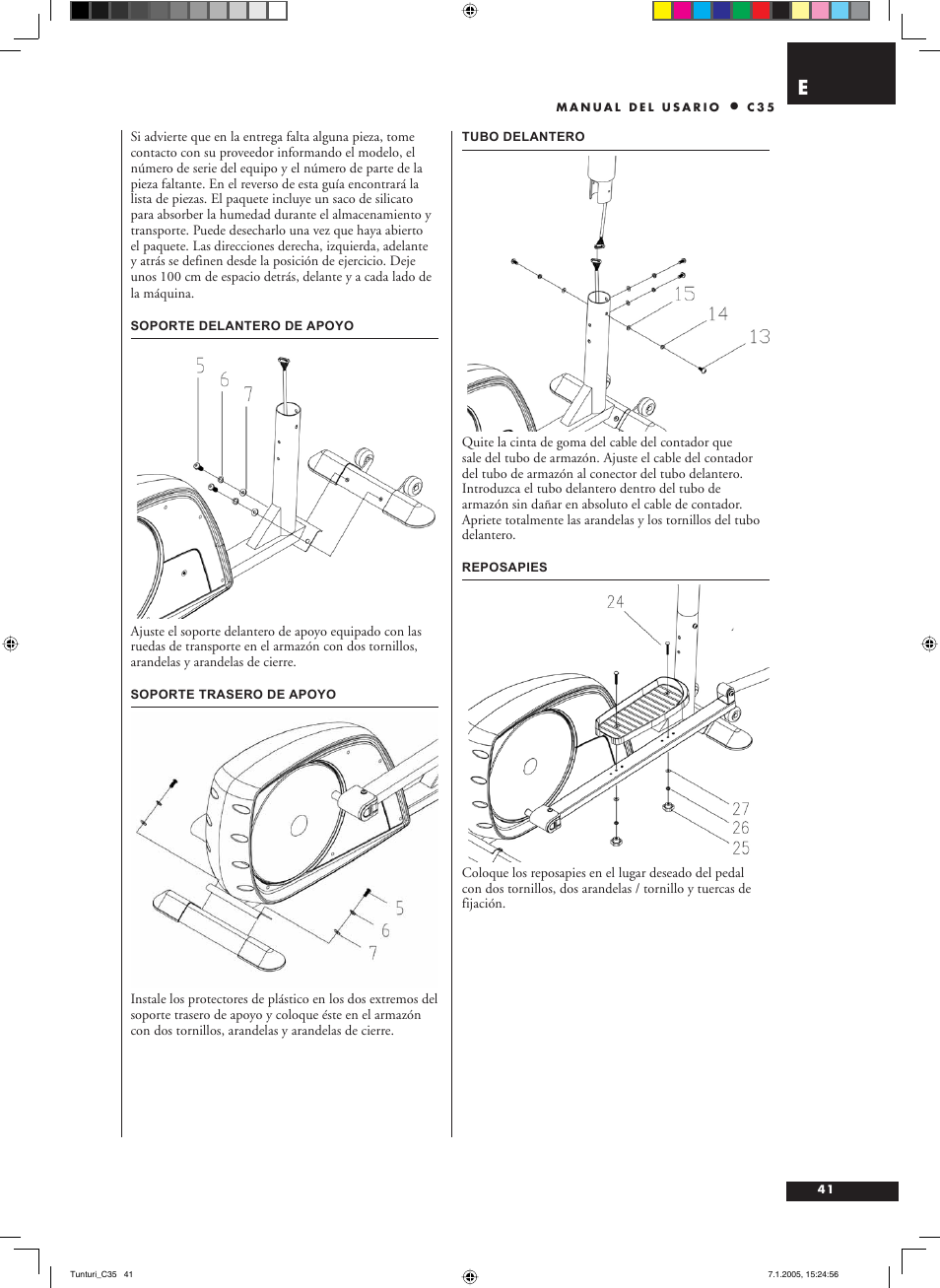 Tunturi C35 User Manual | Page 41 / 68